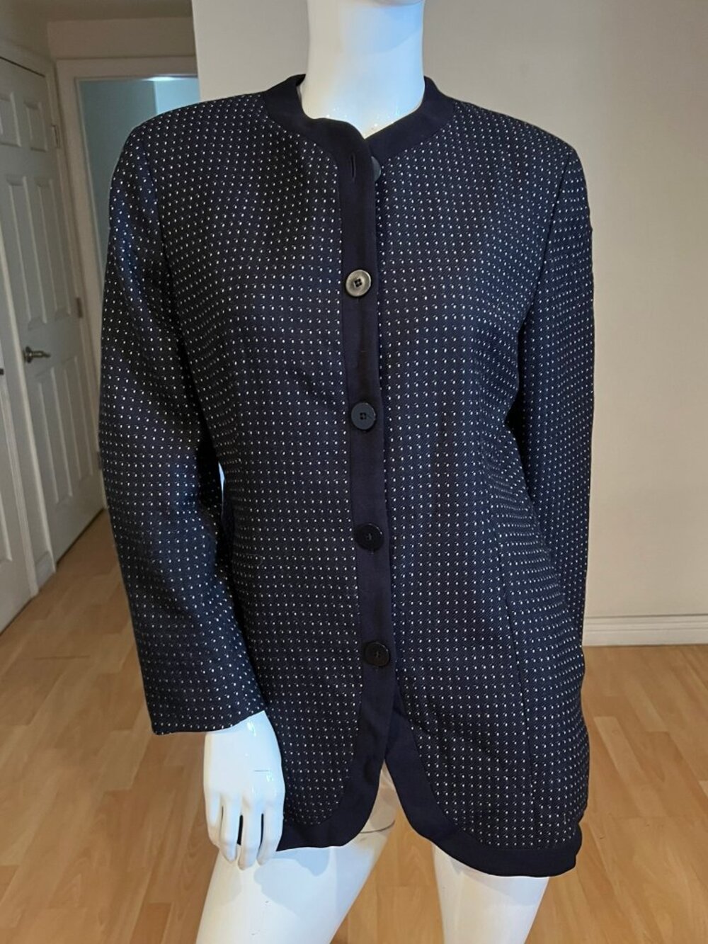90's GIORGIO ARMANI COLLEZIONI VIRGIN WOOL VINTAGE BLAZER SZ 46 IT / 12 US